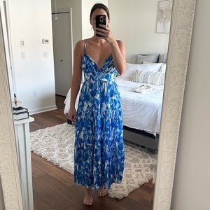 Hello Molly Blue & White Maxi Dress